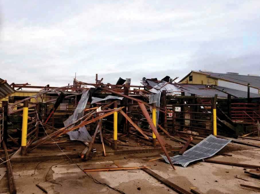 Manchester, Iowa, Branden, Wisconsin Marketing Centers Damaged