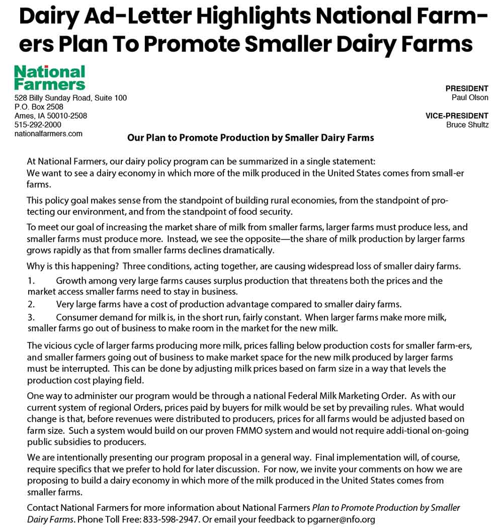 Dairy Ad-Letter Dairy Ad-Letter