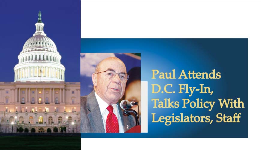 Paul attends DC Fly-in talks Policy with Legislators Staff